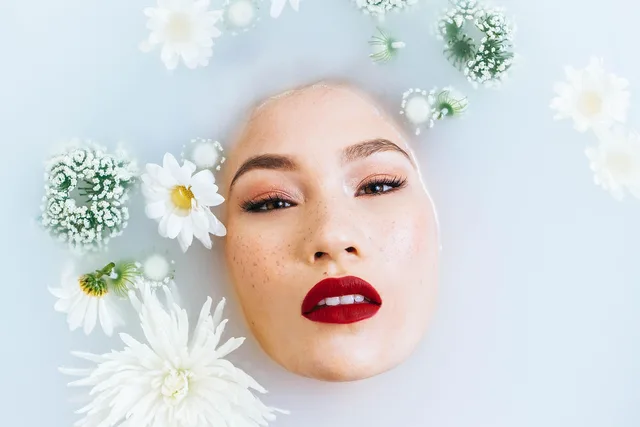 woman, bath, beauty, face, model, milk bath, skincare, bathtub, face, face, skincare, skincare, skincare, skincare, skincare. How to choose skincare routines: audit your feed, then match a routine to your skin